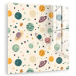 Planeten - Retro - Kleurrijk plexiglas 5mm klein 11 -zzzproduct_nieuw