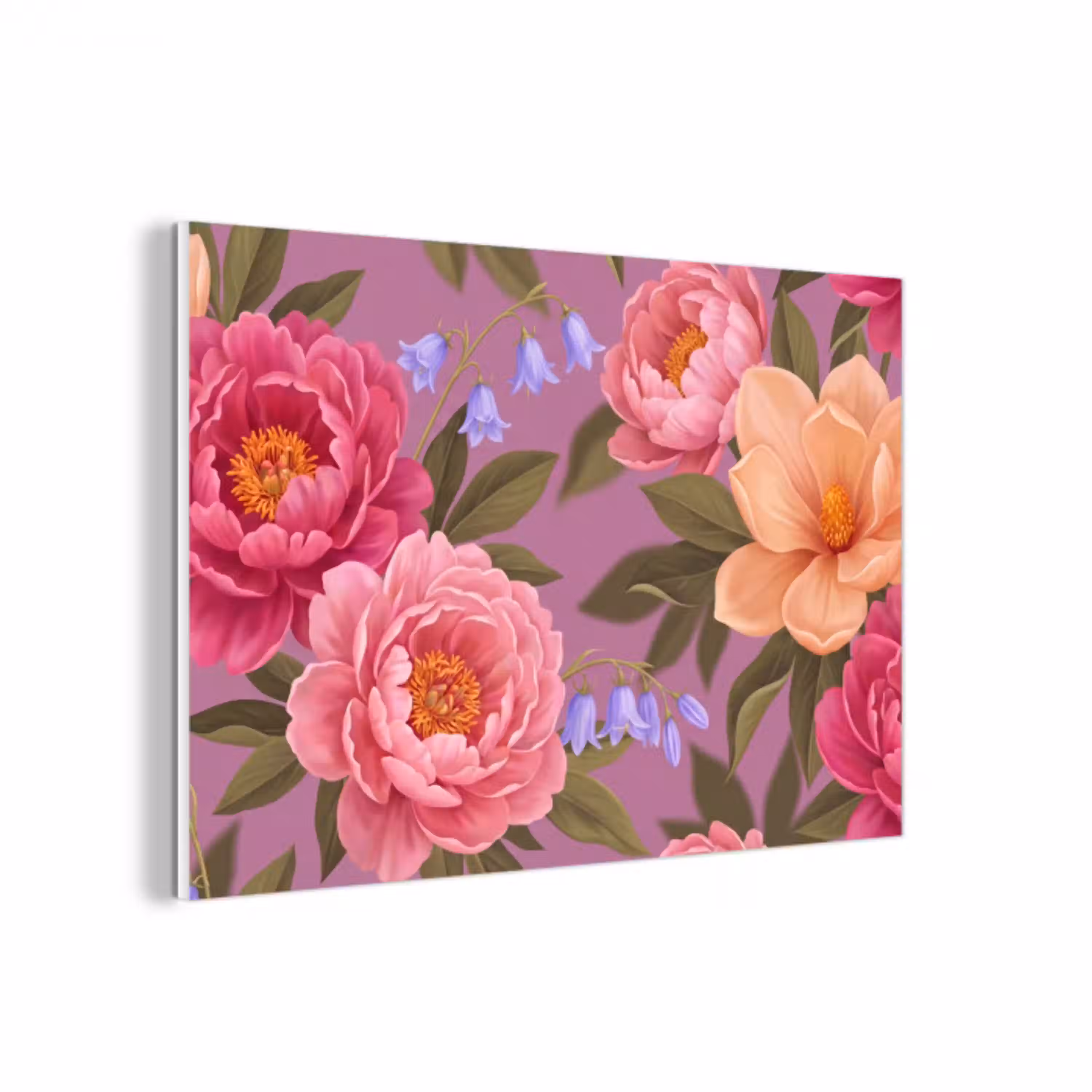 Bloemen - Patroon - Illustratie - Roze forex 5mm xxl -3d