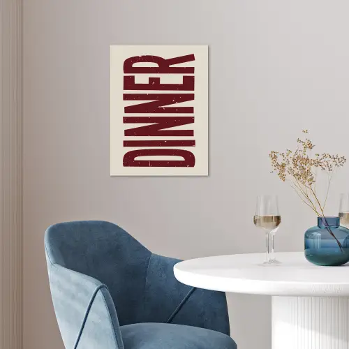 Eten - Decoratie - Rood - Vintage poster papier klein -sfeer3