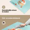 Slagroom - Taart - Blauw - Eten Inductie beschemer met haakjes klein -ky-schoon-nl