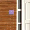 Paars - Klassiek Naambord Vierkant klein -sfeer3-XS