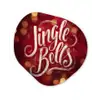Jingle - Bells - Kerst - Rood Wandcirkel Organisch Forex 3mm klein -3d