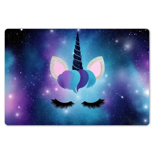 Eenhoorn - Sterren - Magisch - Blauw Placemat vinyl groot -zzsfeer1_Kitchenyeah-website