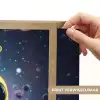 Alien - Ruimte - Geel - Planeten Light Box met batterij (Wandlamp kind) middel -USP_websiteprintNL