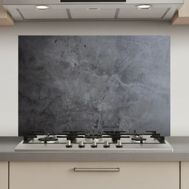Industrieel - Beton - Grijs - Leisteen - Retro keuken achterwand spatscherm klein -3d_website