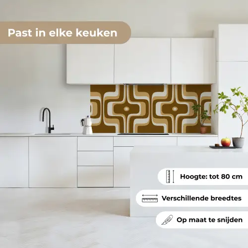 Retro - Design - Bruin keuken achterwand 2 middel 871 -sfeer4_NL