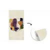 Abstract - Overlappende gezichten - Paars - Donkergroen fotobehang vinyl groot -3d