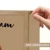 Beer - Minimalistisch - Bruin Light Box met batterij (Wandlamp kind) middel -USP_websiteprintNL