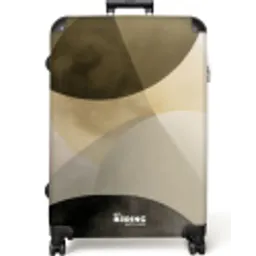 Vlakken - Abstract - Beige - Cirkels NBS - Large koffer - Volwassenen Unisex groot -zzzzzzzzkaufland2