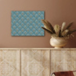 Symmetrisch - Patroon - Blauw PET vilt klein 837 -sfeer4