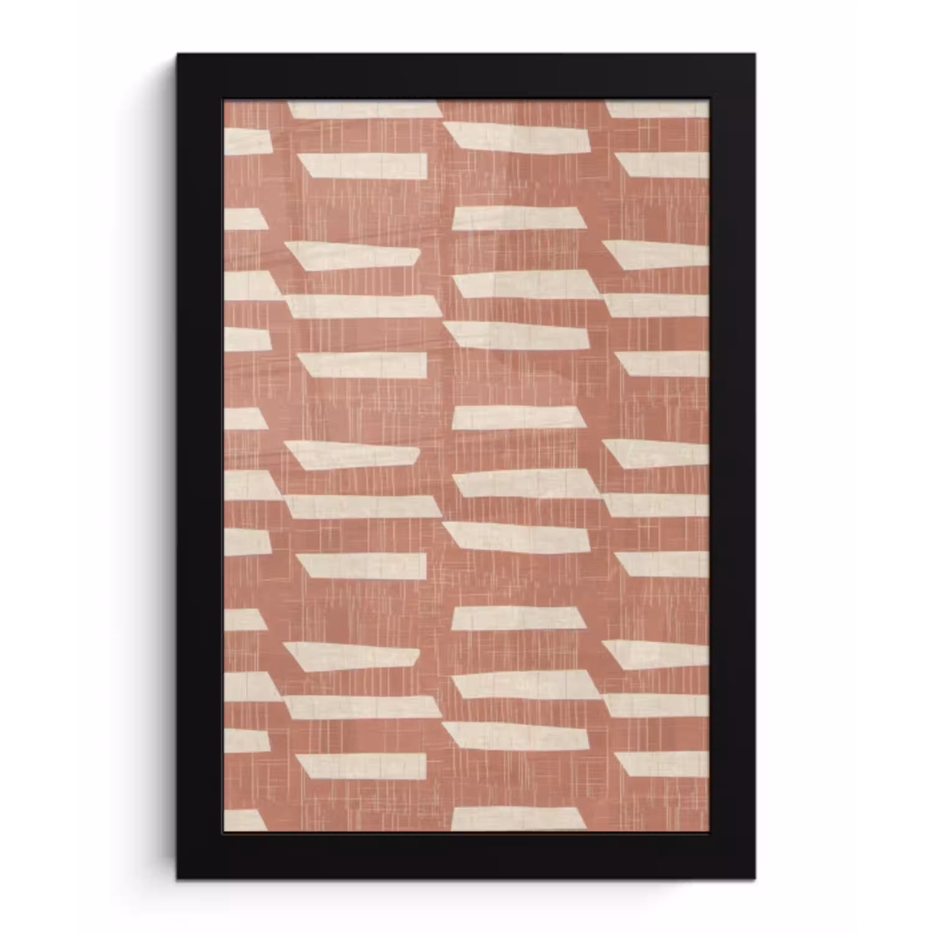 Terracotta - Abstract - Textuur - Patroon fotolijst zwart zonder passe partout klein 224 -3d