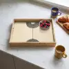 Geometrische bogen - Minimalistisch - Symmetrisch Dienblad Rechthoek middel -sfeer2