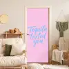 Tequila texted you - Roze - Blauw deurposter klein -sfeer2