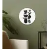 Japandi - Zwart - Abstract Wandcirkel plexiglas klein -sfeer3