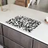 Vormen - Letters - Graffiti - Zwart Inductie beschermer vinyl 3mm klein -sfeer8