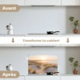 Duinen - Strand - Zee keuken achterwand spatscherm klein -voor_na_FR