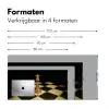 Koningin - Schaakstuk - Geblokt - Goud Muismat XXL klein -sfeer5