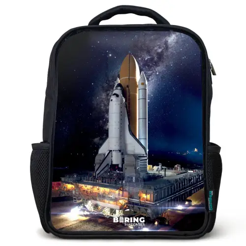 Spaceshuttle die kan opstijgen Rugzak - Zwart middel -3d