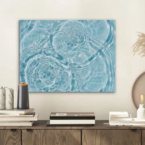 Water - Blauw - bubbels PET vilt klein -sfeer1