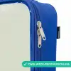 Prinses met een tiara - Groen Kinderkoffer - Blauw klein -rits_DE