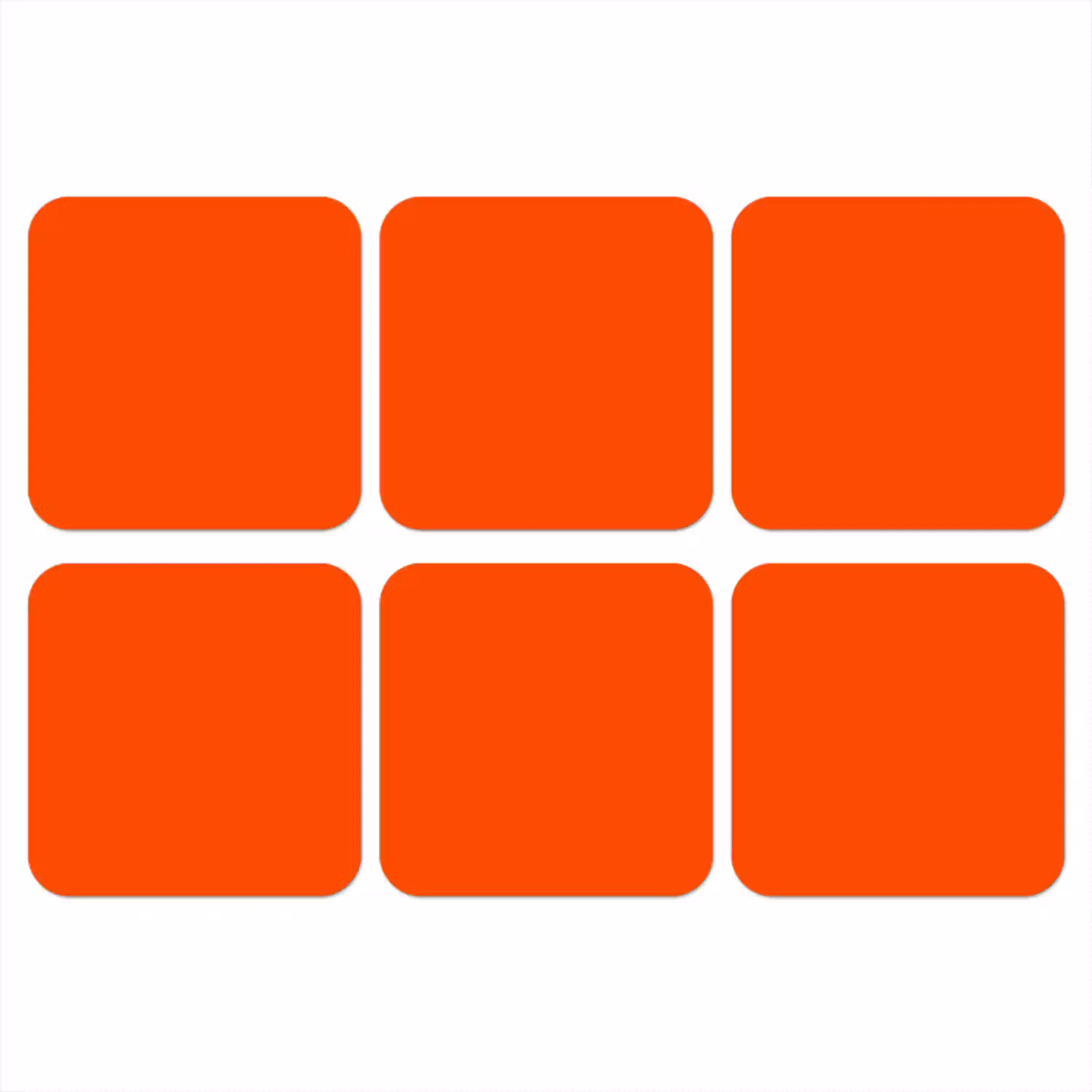 Fiery  - Tangerine - Oranje onderzetter kurk middel 366 -3d