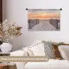 Zonsondergang - Strand - Zand Wandkleed katoen klein -sfeer1