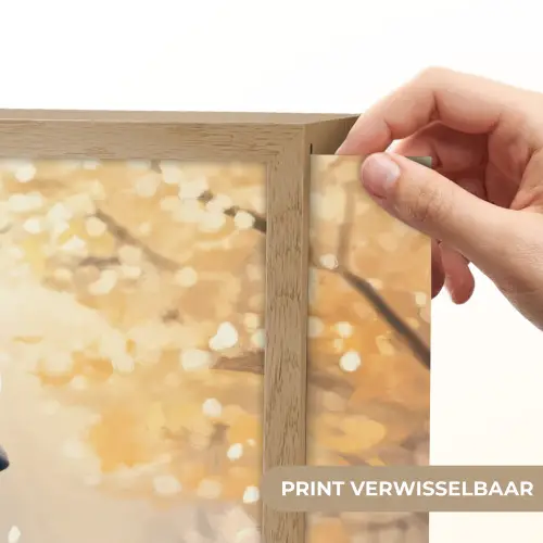 Viooltjes - bij - Zonlicht Light Box met batterij (Wandlamp) middel -USP_websiteprintNL