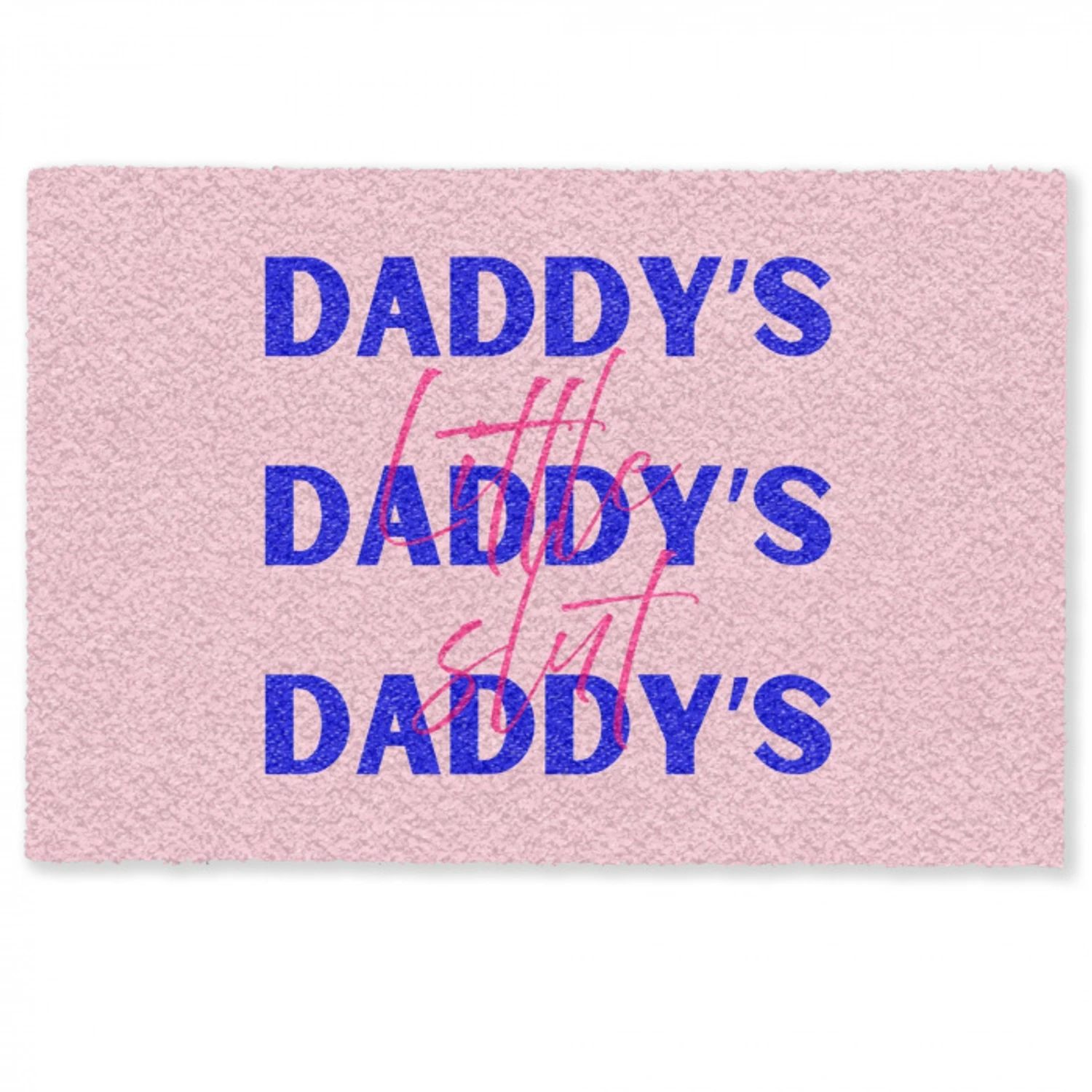 Daddy's - Blauw - Blokletters Deurmat klein -zkaufland3d