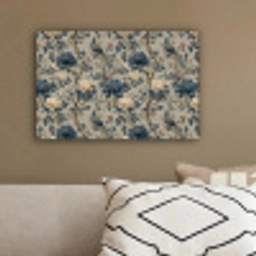 Pauw - Bloemen - Blauw canvas 2cm klein 34 -sfeer3