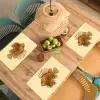 Strepen - Vis - Rond - Stekels Placemat vinyl groot -zzsfeer5_Kitchenyeah-website