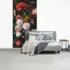 Stilleven met bloemen in een glazen vaas - Schilderij van Jan Davidsz. de Heem fotobehang vinyl groot -slaapkamer