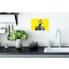 Pak - Hand - Geel Muursticker klein -keuken