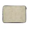 Lichtbeige - Marmer - Diffusie adering laptophoes neopreen klein 279 -3d