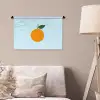 Fruit - Sinaasappel - Oranje Wandkleed katoen klein -sfeer4