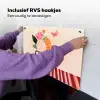 Vaas - Bloemen - Vlinder - Rood Inductie beschemer met haakjes klein -ky-ophangen-nl