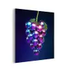 Paars - Disco - Feest - Druif aluminium wit klein -3d