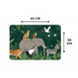 Tropisch - Jungle -  Groen Placemat vinyl groot -specs