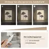 Bladeren - Minimalistisch - Zwart Light Box met kabel (Tafellamp) klein -USP_dimbaarNL