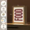 Eten - Japandi - Rood - Decoratie Light Box met kabel (Wandlamp) klein -USP_websiteoverzichtNL