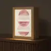 Minimalistisch - Cirkels - Roze Light Box met kabel (Tafellamp) klein -z3d_website