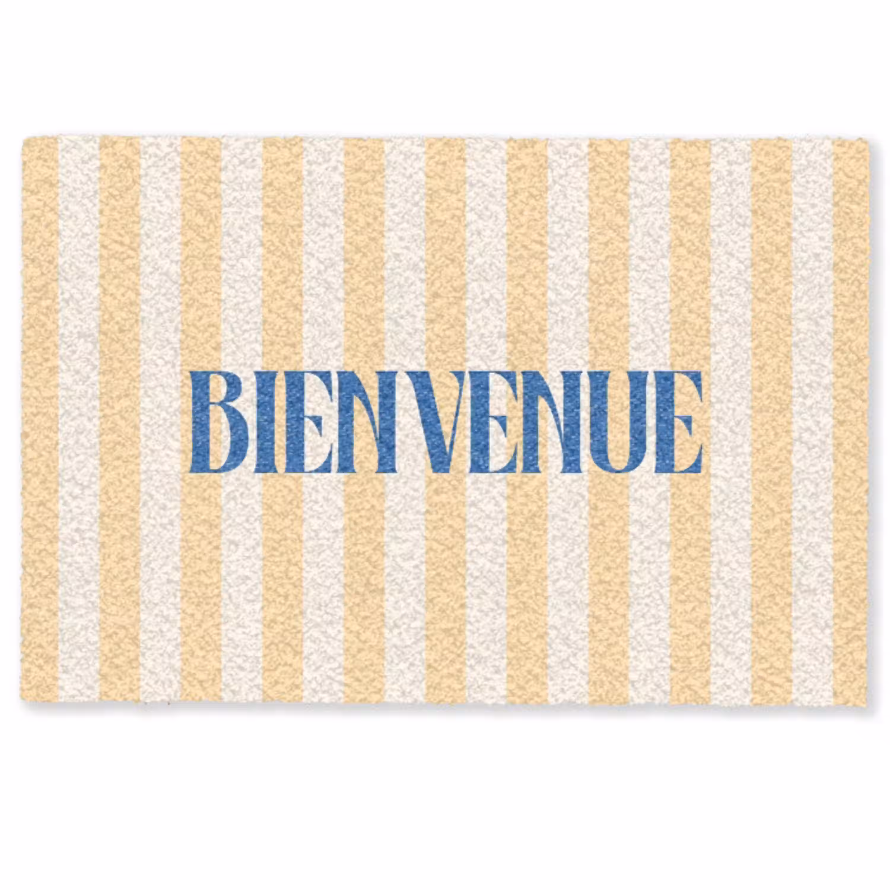 Blauw - Geel - Strepen - Bienvenue Deurmat klein -zkaufland3d