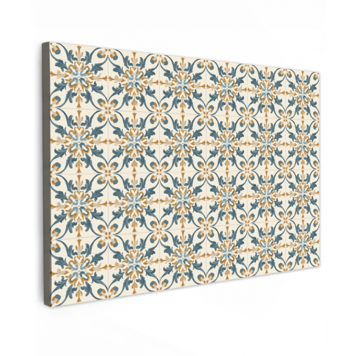 Patroon - Klassiek - Kleurrijk Tuinposter op houten frame 2 cm dik klein 845 -3d