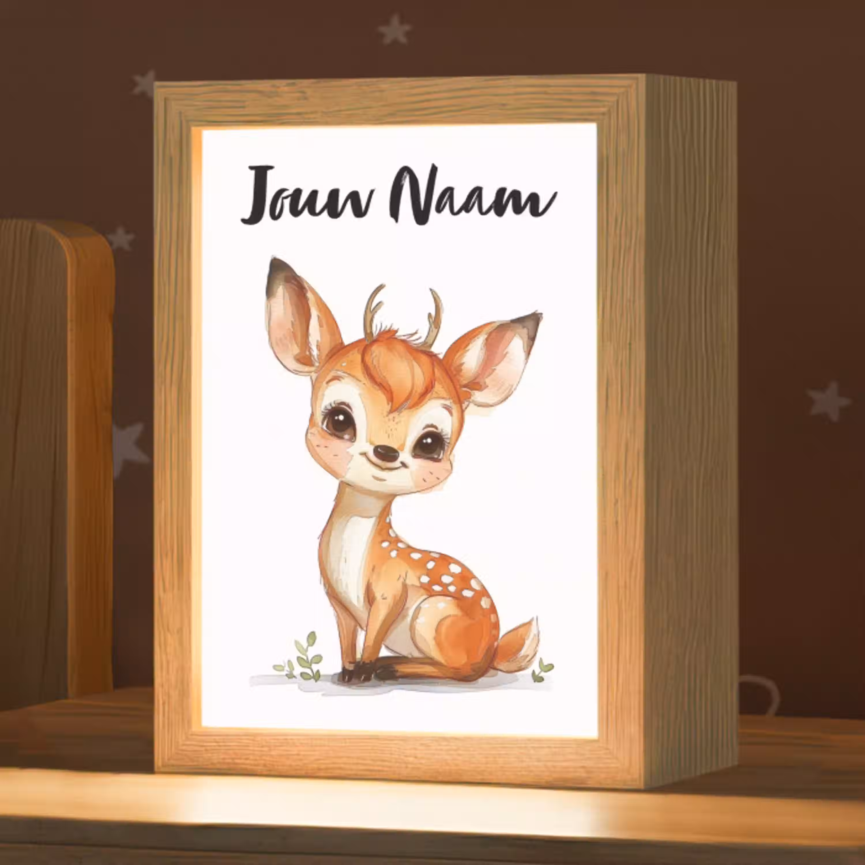 Hert - Baby - Dieren Light Box met kabel (Kinderlampje) klein -zzz_3d_website