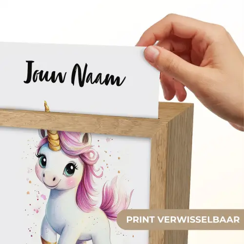 Eenhoorn - Roze - Magie Light Box met kabel (Kinderlampje) klein -USP_websiteprintNL