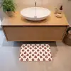 Botanisch - Patroon - Bordeaux Badmat klein 997 -sfeer1