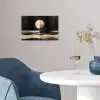 Maan - Cirkel - Goud poster papier klein -sfeer3