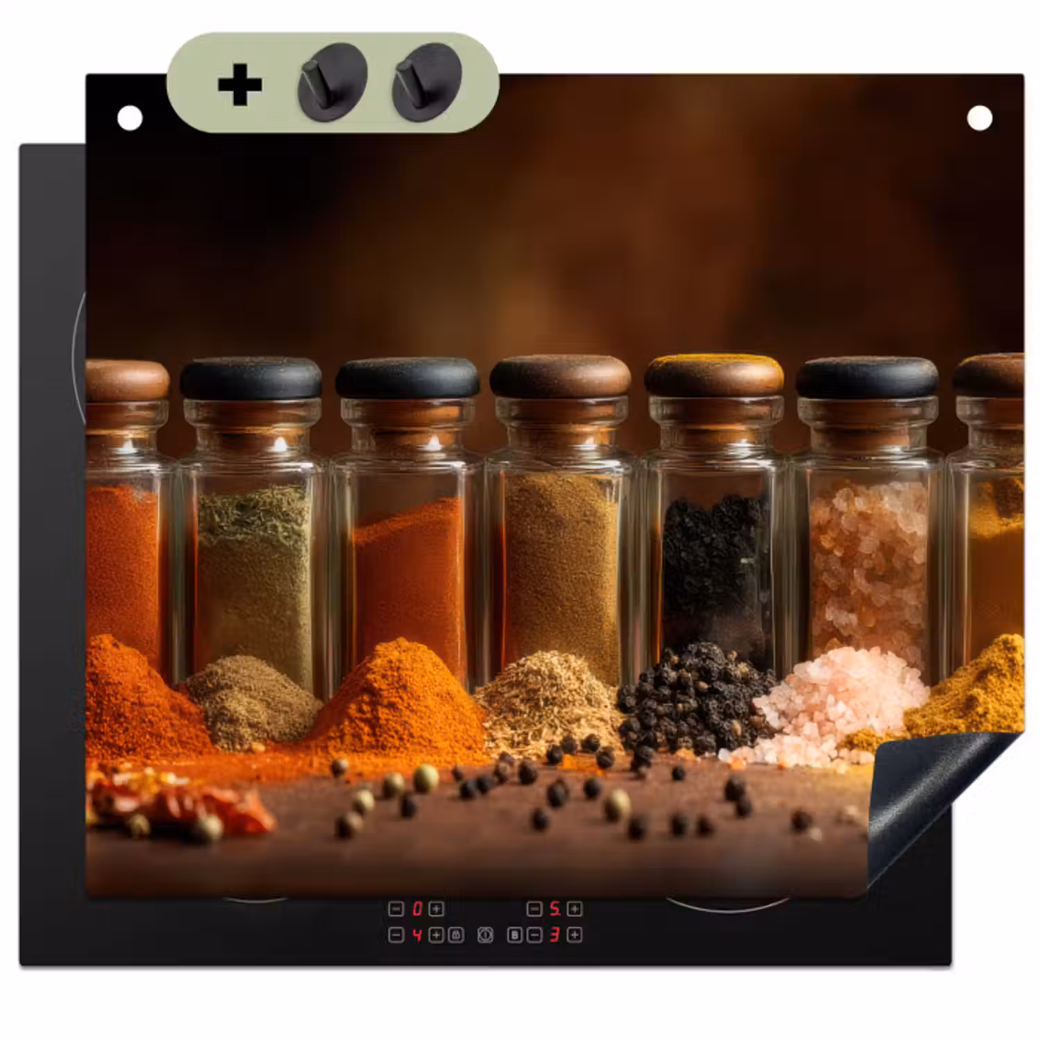 Inductie beschermer en spatscherm (2in1) - Potjes - Kruiden - Specerijen - Korrels