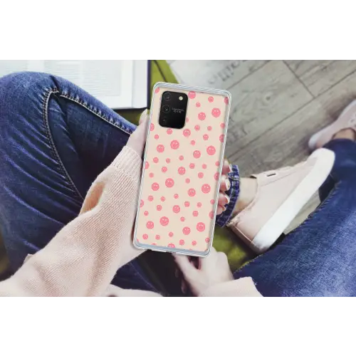 Smiley - Hart - Ogen - Patroon Telefoonhoesje Samsung Galaxy S10 Lite klein 364 -handS10Lite