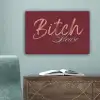 Bitch please - Rood - Blauw canvas 2cm klein -sfeer4