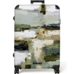Penseelstreken - Groen - Abstract - Japandi NBS - Large koffer - Volwassenen Unisex groot -zzzzzzzzkaufland2